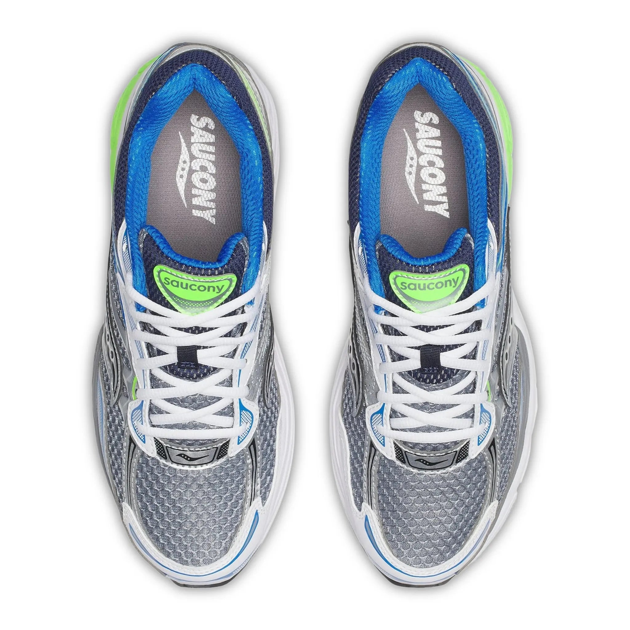 Upper View of Saucony Progrid Omni 9 Grey Smile S70739-59